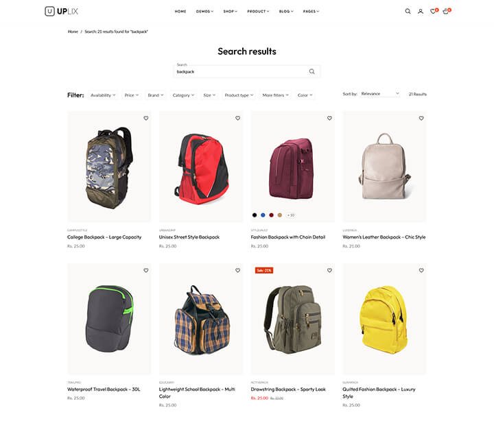 Search Page